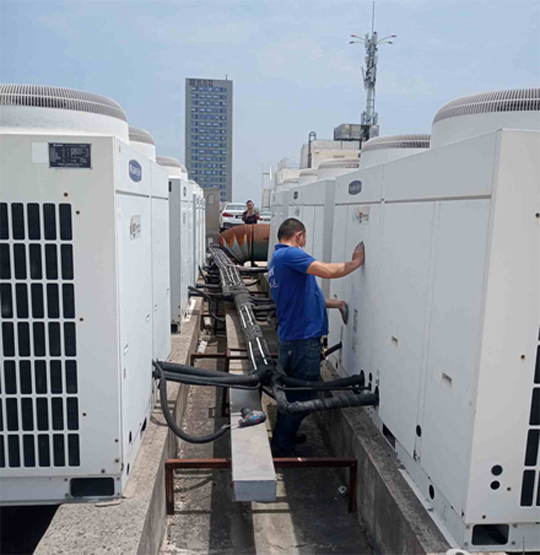 云安中央空调制热和不制冷系统维修方法